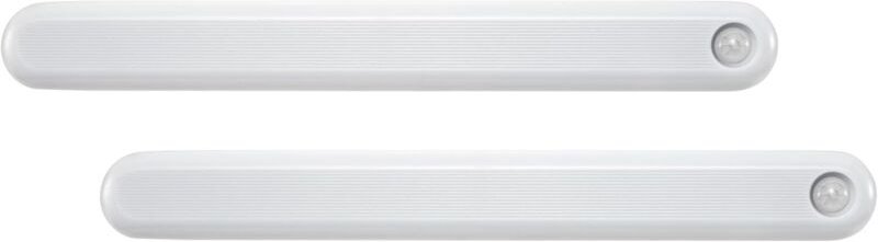 LED-Nachtlicht mit Bewegungsmelder, 1200-mAh-Akku, magnetisch und tragbar, energiesparend, 2er-Pack, große Ausführung