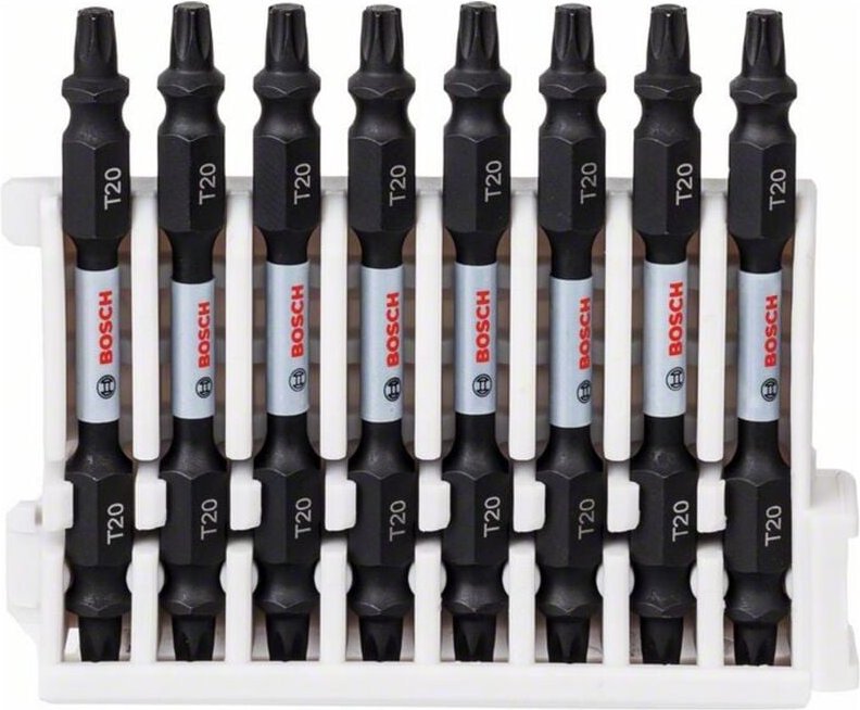 Bosch Doppelklingen Schrauberbit-Set Impact Control, 8-tlg., T20-T20, 65 mm