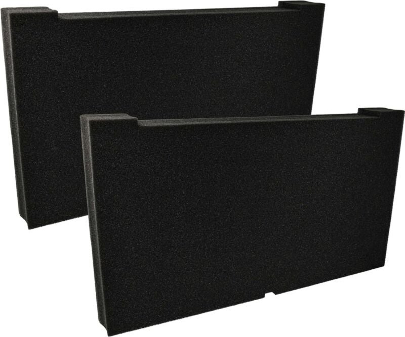 Vhbw - 2x Schaumstoffeinlage kompatibel mit Dewalt Tough-Box DS300, DS150 Werkzeugkoffer - Individuell Anpassbar, 2 Schi...
