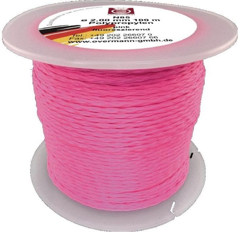 Overmann - 008502001701000AA Pflastererschnur Länge 100 m 60 kg Polypropylen pink