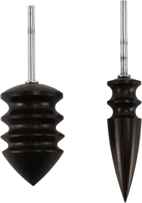 Spitze Narrabaum Leder Polierern Abstreicher Werkzeug Bohrer Sets-1/8 Inch (3Mm) Schaft Fuer Drehwerkzeuge (2 Stuecke)