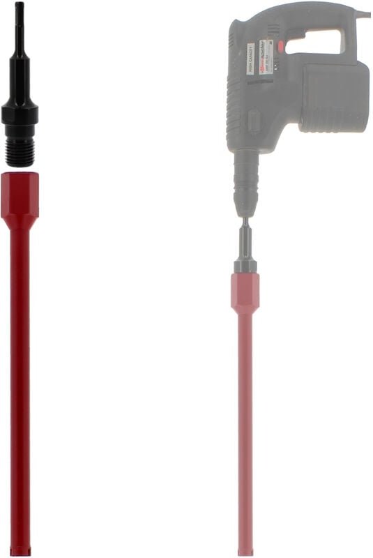 Gt Market - Diamantbohrkrone ø 25 mm mit Adapter für Bohrmaschine und SDS-plus-Bohrhammer