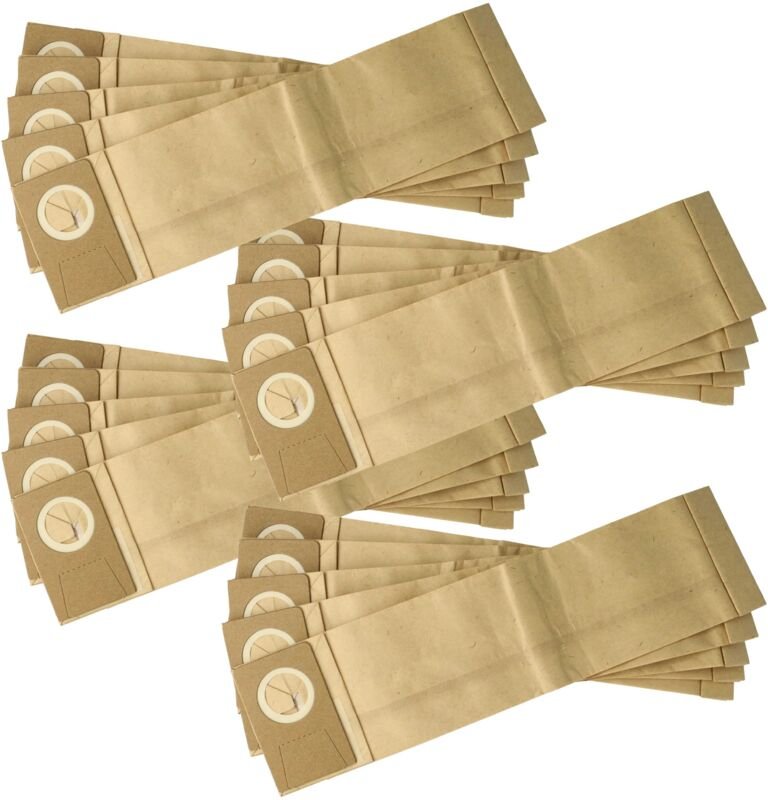 20x Staubbeutel kompatibel mit Nilfisk Advance 12 xp, gu 350, gu 450 Staubsauger - Pappe / Filterpapier, 38,5cm x 10cm b...