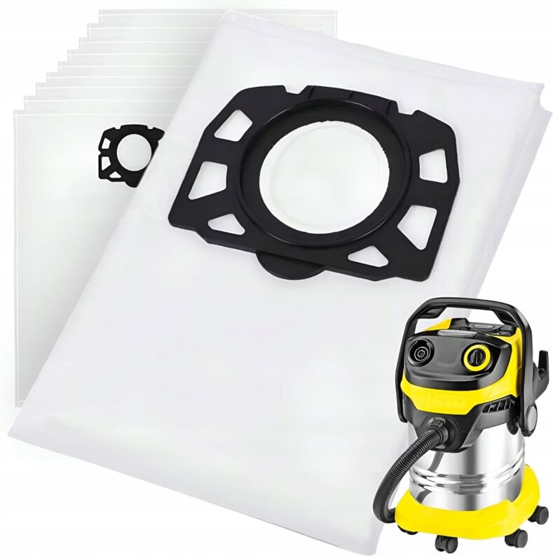 10x VERSTÄRKTE BEUTEL für KARCHER WD4 WD5 WD6 MV4 MV5 MV6 STAUBSAUGER
