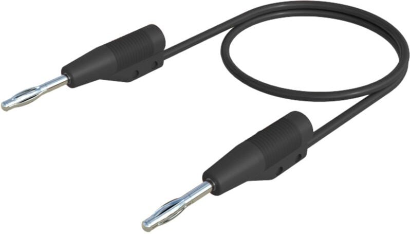 Mvl f 2/10 Messleitung Lamellenstecker 2 mm Lamellenstecker 2 mm 10.00 cm Schwarz 1 s - Sks Hirschmann