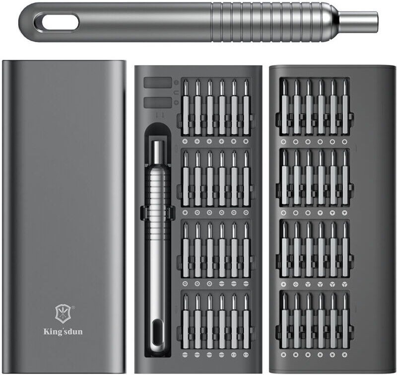 Vtizikl 51 en 1 Set de Tournevis de Précision, Set de Tournevis Portable avec 48 Embouts Magnétiques Tournevis Torx Hex ...