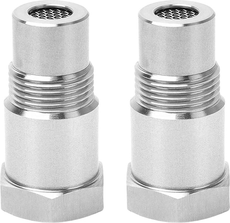 Stück M18 x 1,5 mm Lambdasondenverlängerungen, Sensoradapter mit O2-Filter, Sauerstoffsensor für Autoabgasanlage, Univer...