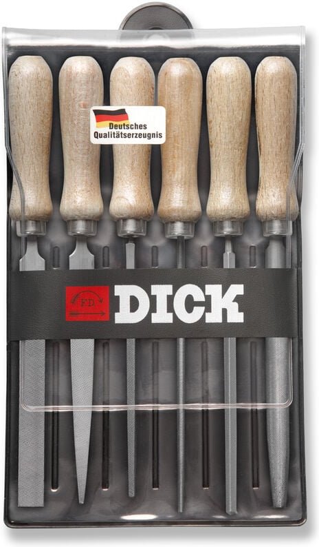 Dick - 11861020 Schlüsselfeilen-Satz 6tlg. Hieb-Länge 100 mm 1 Set