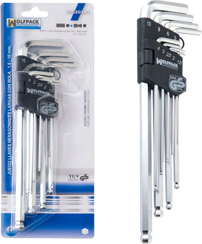 Thumbnail - Juego Llaves Allen Larga 9 Piezas Con Bola