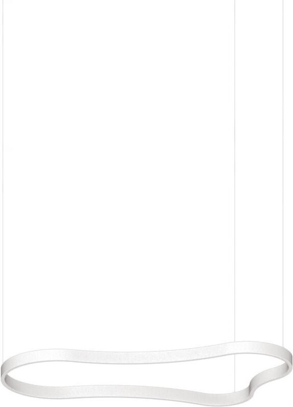 Waves 125cm integrierte LED-Pendelleuchte, Deckenleuchte, Weiß 3000K - Ideal Lux