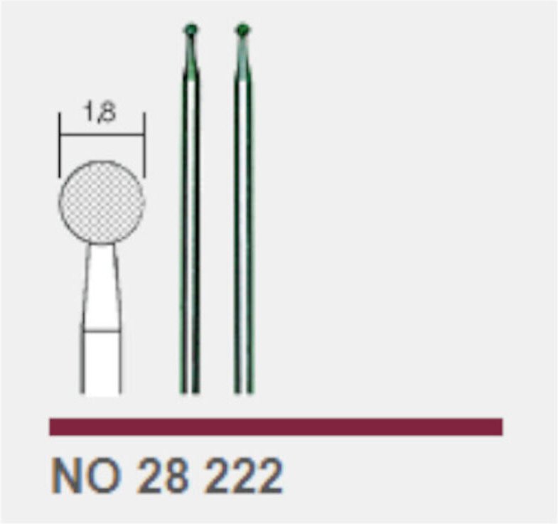Diamantschleifstifte, Kugel, 1,8 mm, 2 Stück - 28222 - Proxxon