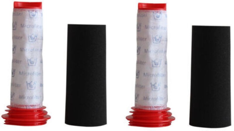 2er Pack Schaumstofffilter und Mikrofilter für Bosch BCH6ZOOO und Bosch BBH625W60 Akku-Staubsauger