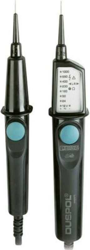 Phoenix Contact DUSPOL EXPERT Zweipoliger Spannungsprüfer CAT III 1000 V, CAT IV 600 V Akustik, LED