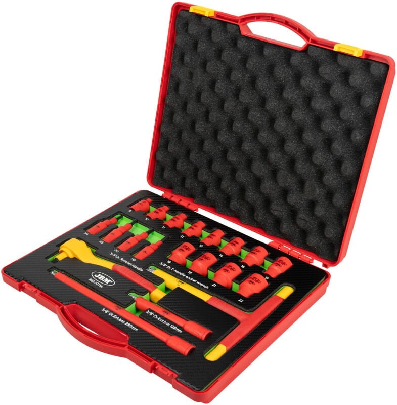 3/8' 20-TEILIGER isolierter werkzeugkoffer JBM 53154