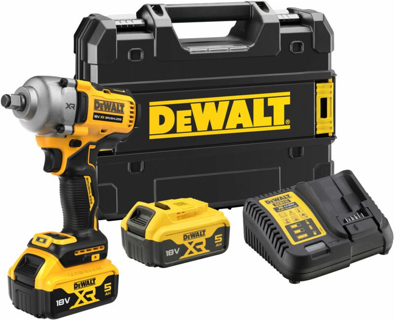 Dewalt - Akku-Schlagschrauber DCF891P2T, 2x 5,0 Ah und Ladegerät in TSTAK-Box