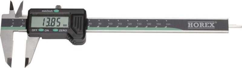 Helios Preisser Digitaler Taschenmessschieber, 1-150 mm, din 862