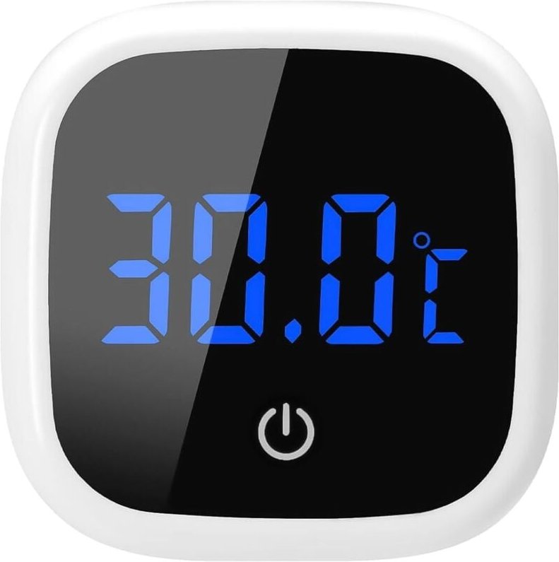 Aquarium Thermometer, Mini Aquarium Thermometer Digital, LED-Anzeige, Hochpräzisions-Temperatursensor, Geeignet für Süßw...
