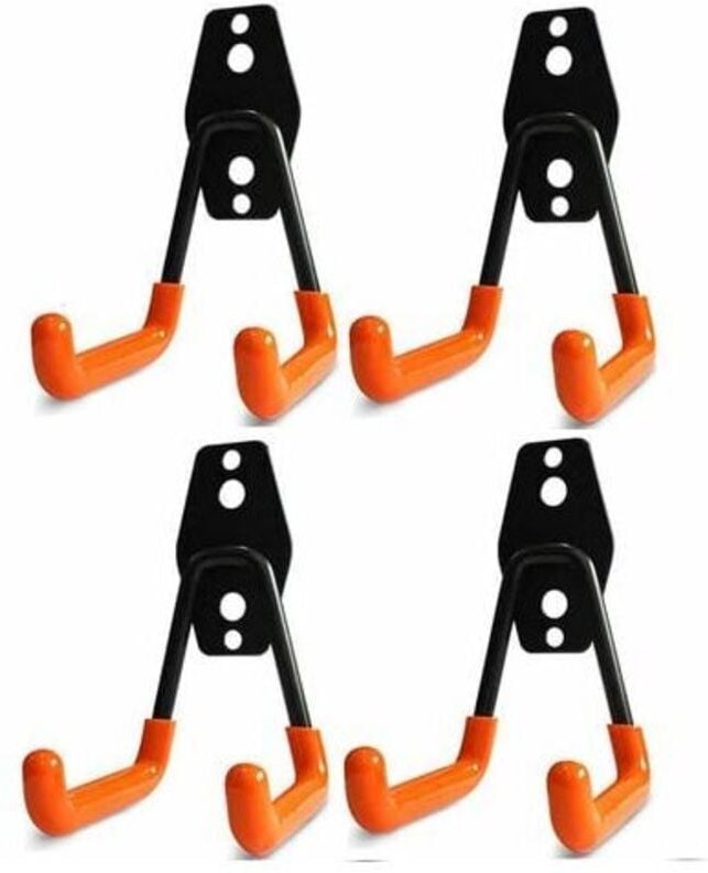 Mumu - Garagenhaken, Garagenaufbewahrungshaken, Wandhaken aus Stahl mit rutschfester Beschichtung, robuste Gestelle zum ...