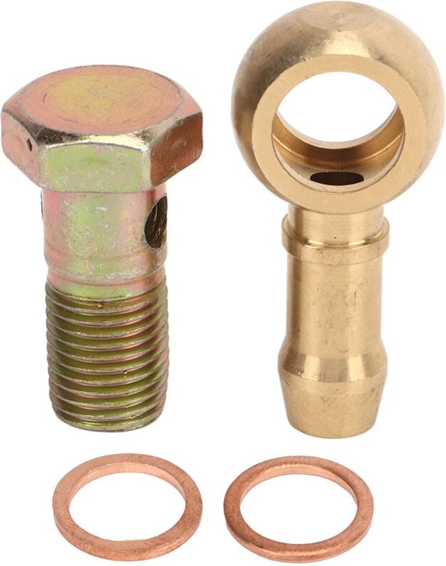 M12 x 1,5 mm Hohlschrauben-Montagesatz mit 2 Unterlegscheiben, Aluminiumlegierung, Banjo-Bremsmontage-Adapter für Auto -...