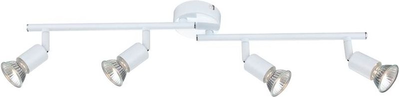 Decken Spot Leiste weiß Wohnzimmer Lampe Esstisch Leuchte bewegliche Strahler Globo OLANA 57381-4