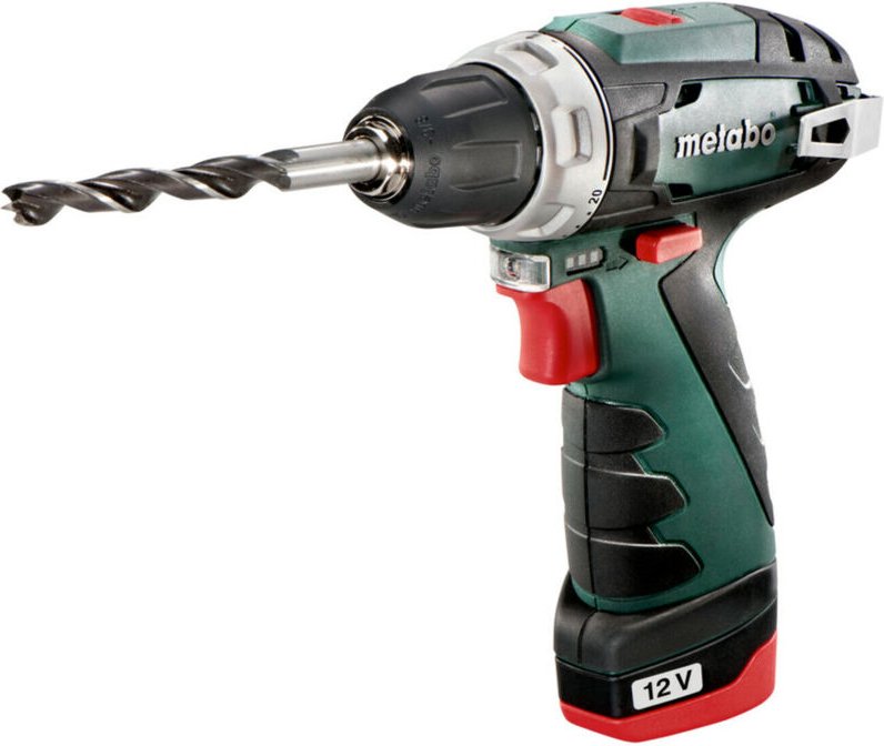 Metabo - Akku-Bohrschrauber PowerMaxx bs mit 2x 2,0 Ah Akku + Lader im Koffer