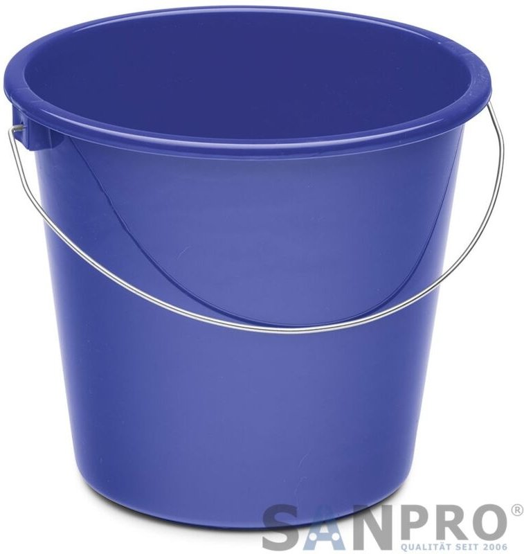 Haushaltseimer 5 Liter, blau, Kunststoff