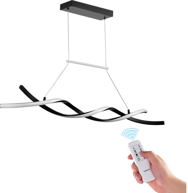 Moderne Kronleuchter-Leuchten, 24 w, dimmbare LED-Pendelleuchte mit Fernbedienung, Silikon-Lampenschirm, einstellbare Fa...