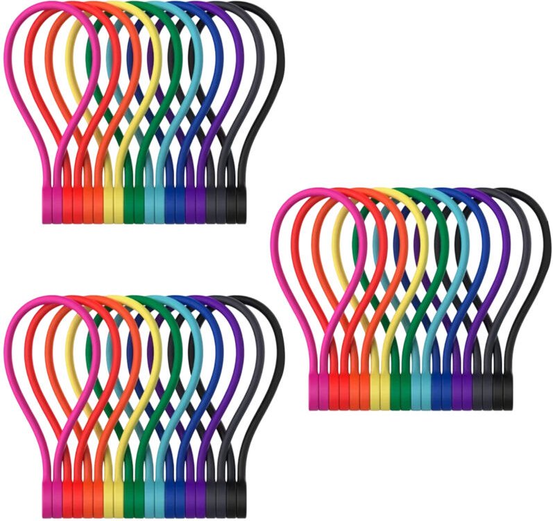 Wiederverwendbare magnetische Kabelbinder, multifunktionale magnetische Silikon-Kabelbinder für Kabelmanagement und -org...