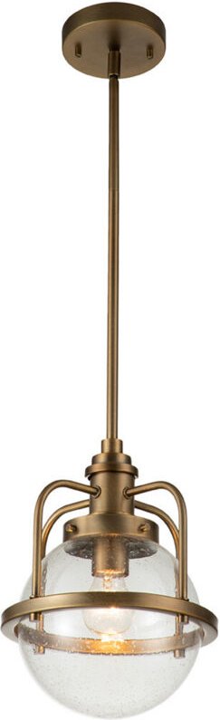 Kichler Triocent Globe Pendel-Deckenleuchte Messing natur, IP44 - Elstead