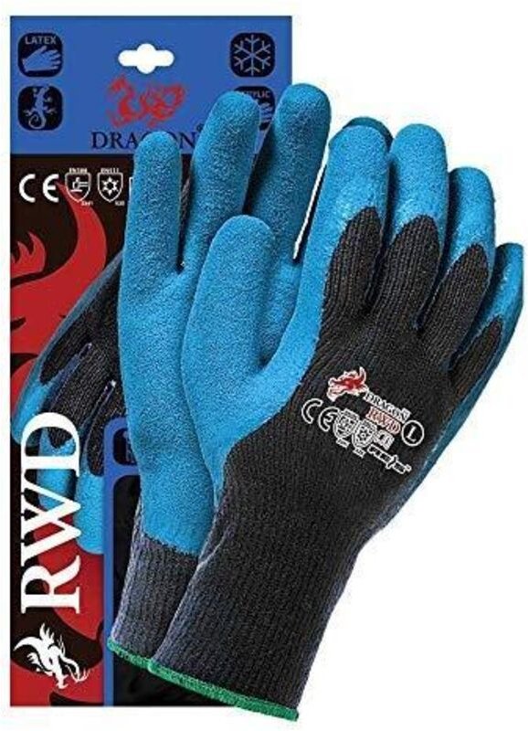 Reis Schutzhandschuhe aus schwarzem Acryl Größe M