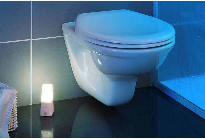 Energiesparendes Nachtlicht led mit Bewegungssensor, weiß, 2 in 1, 12,5 x 5 x 5 cm Wenko