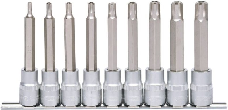 1/2' RIBE-Bit-Stecknuss-Satz, lang, 9-tlg