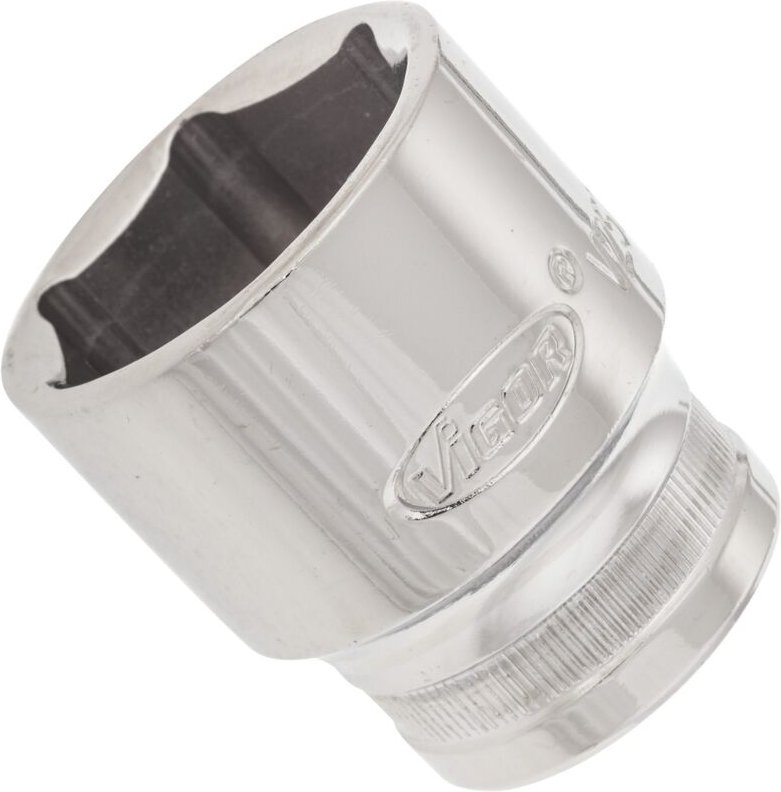 Vigor - Sechskant Steckschlüsseleinsatz ∙ V2571N ∙ 1/2 Zoll (12,5 mm) Vierkant hohl ∙ Außen Sechskant Profil ∙ sw 27 mm