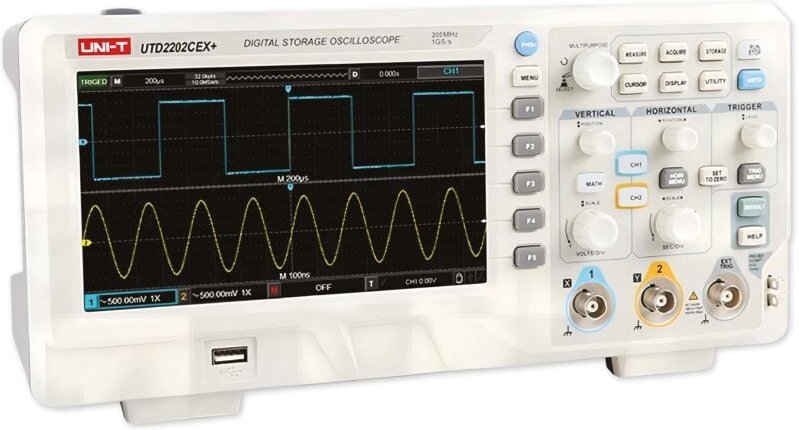 UNI-T Speicher-Oszilloskop UTD2202CEX+, 2 Kanal, 200 MHz