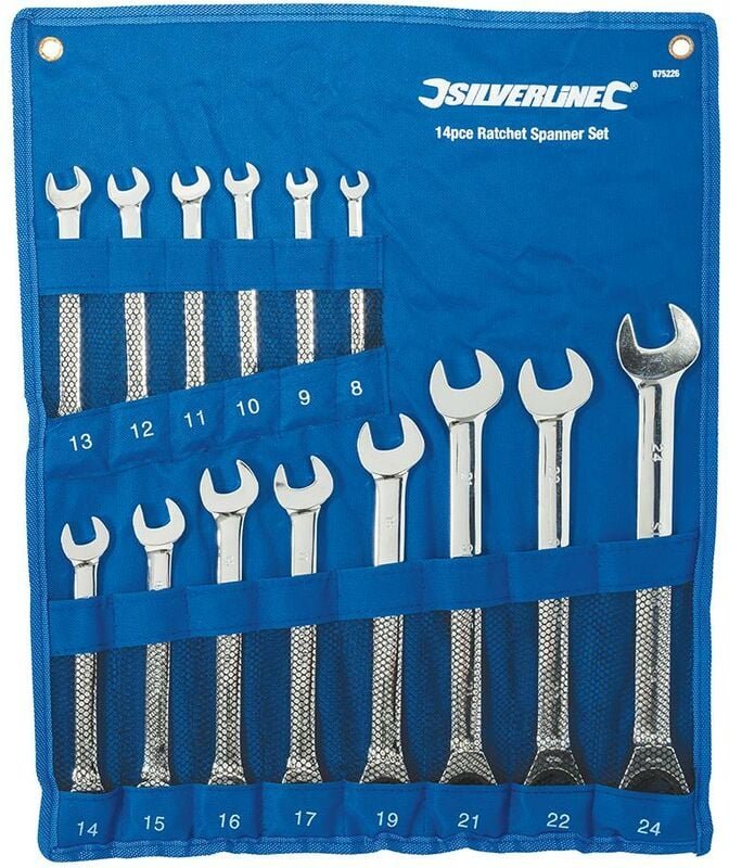 Ring-Maul-Ratschenschlüssel, 14-tlg. Satz 8–24 mm