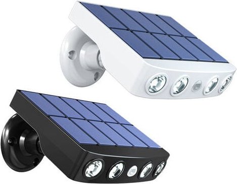 Kcvv - Leistungsstarkes Solarlicht mit Bewegungsmelder, wasserdicht, für den Außenbereich, Garten, LED-Solarlicht, Strah...