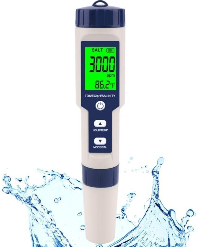 Hydrophmeter und ph-messgerät, numerischen salzmessern und ph. 5 salzmesswerte in ph-werte Temp und tds