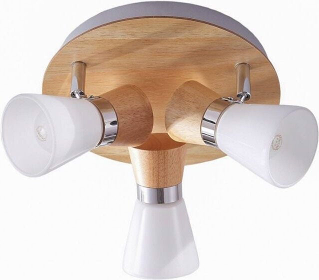 Thumbnail - Lindby - Deckenlampe 'Vivica' aus Holz für Wohnzimmer & Esszimmer von