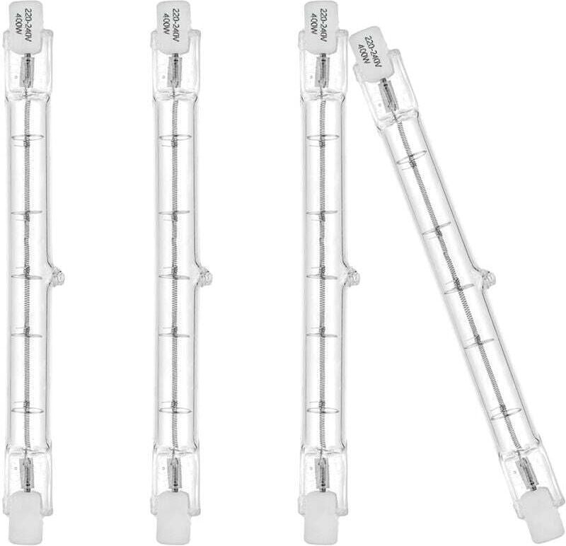 Lampadina R7S 118 mm 400 W 230 V 3100 lm Bianco caldo 2700 K tipo J per lavoro, sicurezza, illuminazione paesaggistica, ...