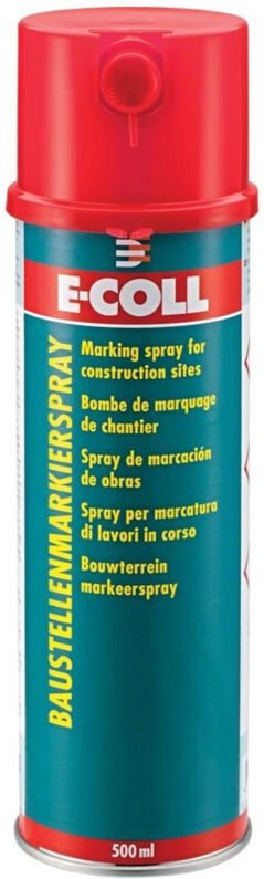 E-COLL Baustellenmarkier-Spray 500ml Spraydose leuchtorange