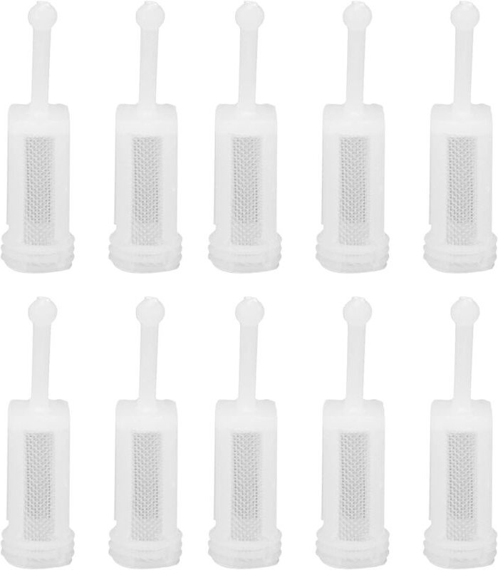 10-teiliger Spritzpistolenfilter, Nylon-Feingewebe, Autolackierpistolen-Filtersieb für Farbspritzgeräte