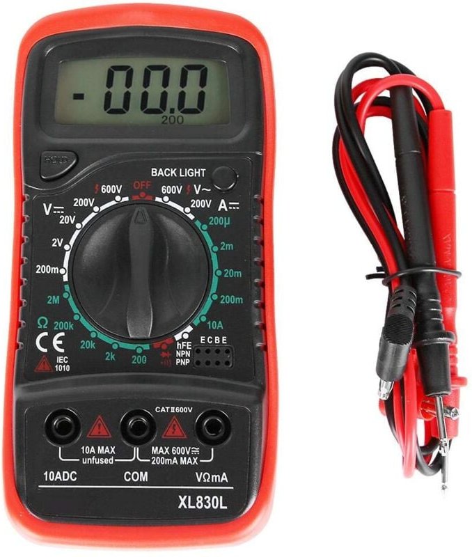 Lntyq - Digitalanzeige-Multimeter, XL830L Handheld-LCD-Digitalmultimeter Voltmeter Amperemeter Ohmmeter AC/DC-Spannungsp...