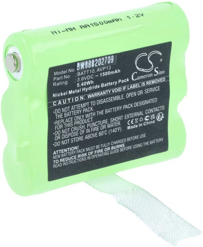 Vhbw - Akku kompatibel mit Midland X-Talker T71, T75, T77, T79 Funkgerät, Walkie Talkie (1500mAh, 3,6V, NiMH)