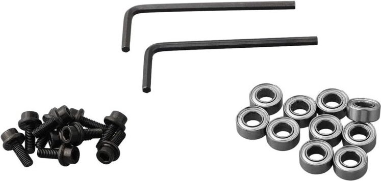 10er-Packung Kugellager für Fräser – Stahllager mit Schrauben und Innensechskantschlüssel – 9,52 mm Außendurchmesser und...