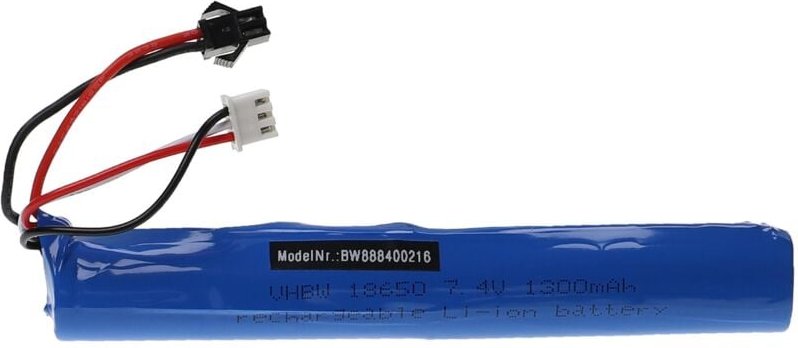 Vhbw - Akku kompatibel mit SM-2P Stecker für Modellbau z.B. Racing Car, Helikopter, Flugzeug (1300mAh, 7,4V, Li-Ion, 131...