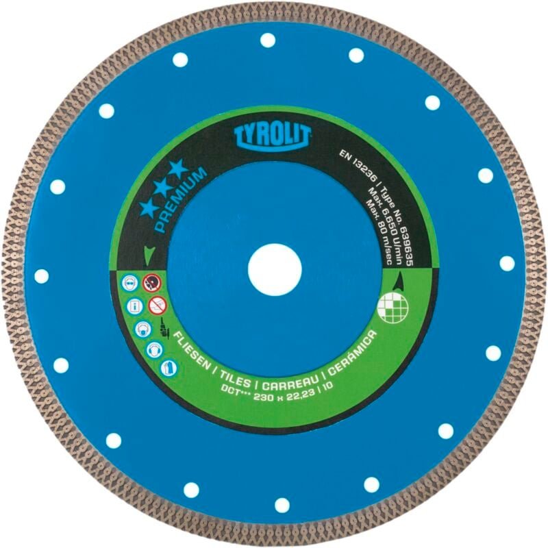 Tyrolit - Nassschnitttrennscheibe Diamant PremiumDCT 200 x 1,6/35mm Form 1A1R