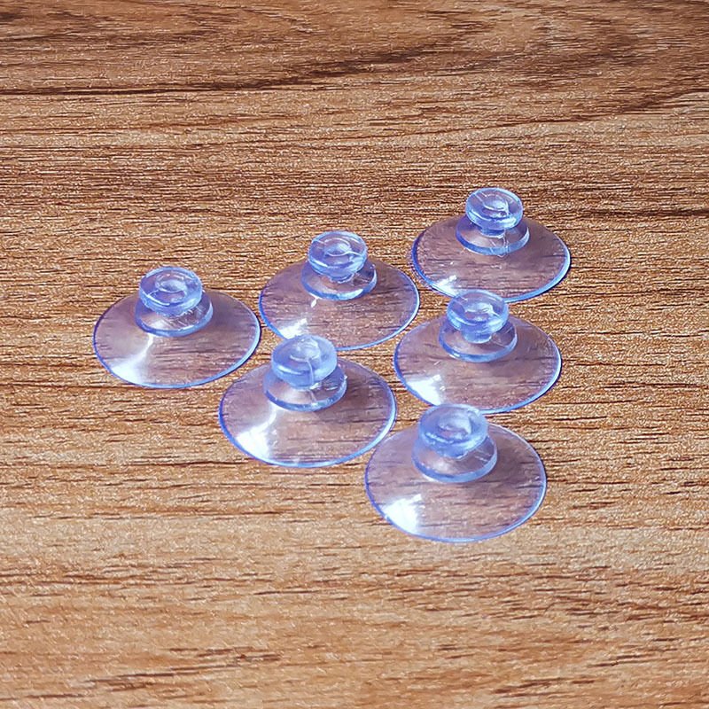 10 Stück 20 mm transparente Saugnäpfe, Pilzkopf, einfache PVC-Kunststoff-Saugnäpfe ohne Haken, für Auto, Camping, Fenste...