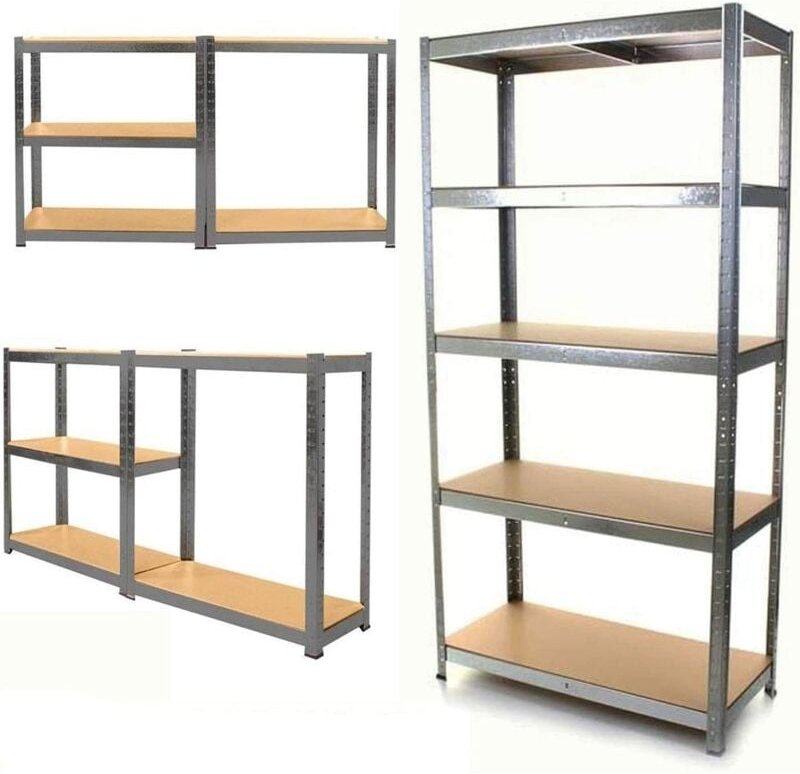 Neu 170x75x30cm Lagerregal Kellerregal Werkstattregal Schwerlastregal Einstellbar Regal bis 875 kg, Metall-Regal Regalsy...