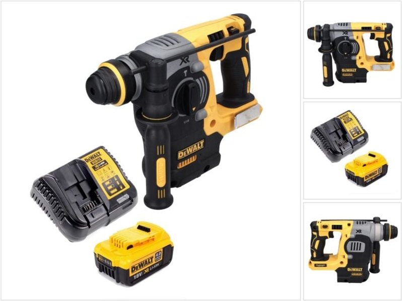 DeWalt DCH 273 M1 Akku Kombihammer 18 V 2,1 J SDS Plus Brushless + 1x Akku 4,0 Ah + Ladegerät