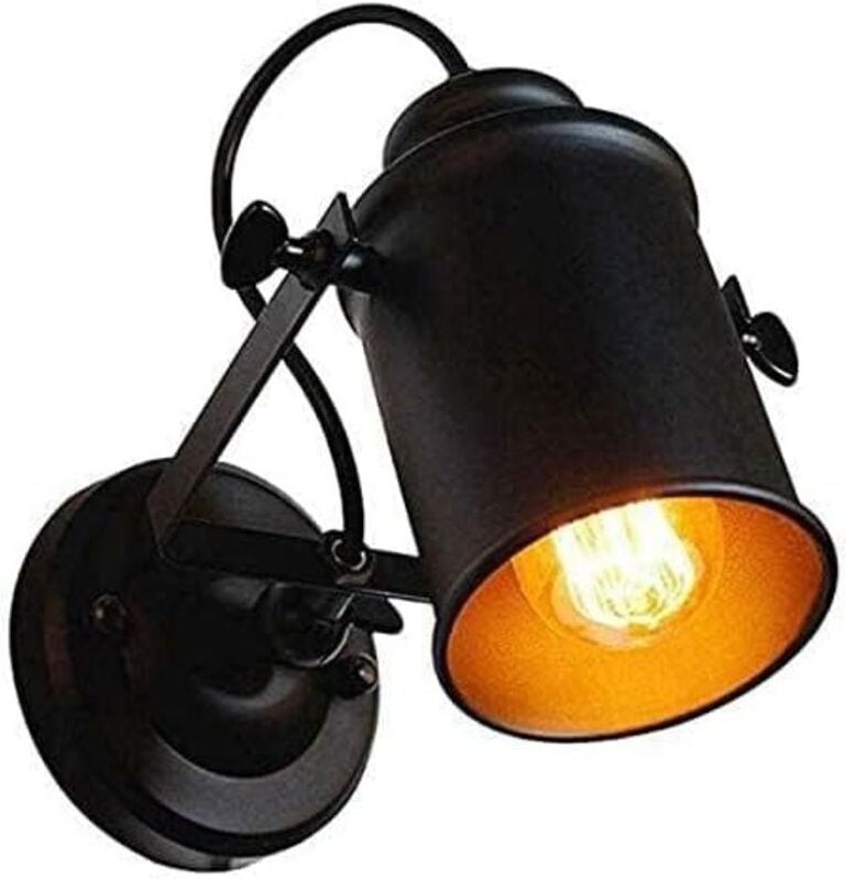 STÜCKE Innenwandleuchte, Verstellbarer LED-Strahler Retro Industrielle Wandlampe E27, Metall Innenwandleuchte Für Wohnzi...